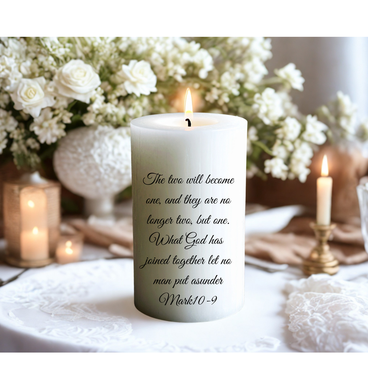 Unity Wedding Anniversary Candle