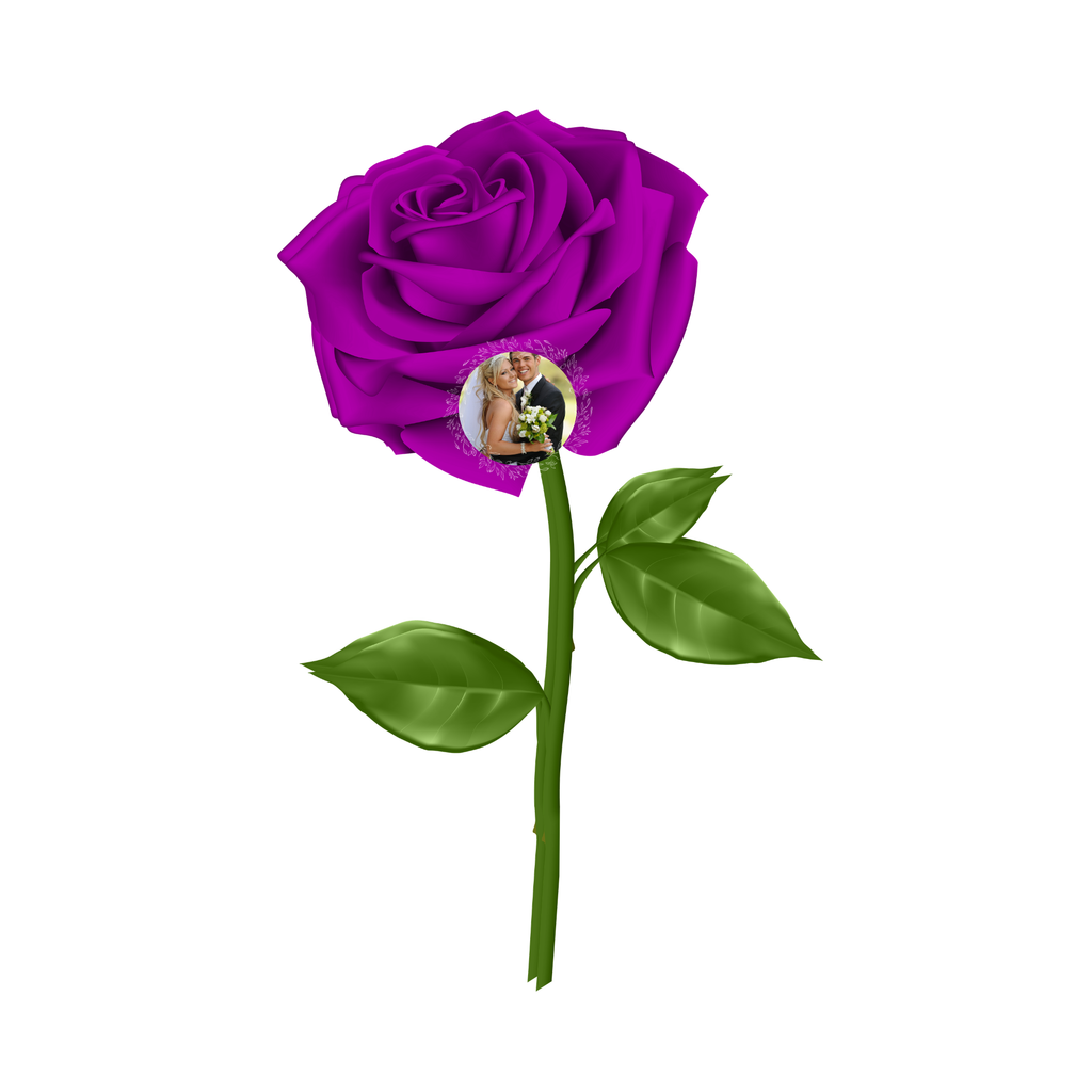 Personalized Preserved Rose with Photo & Message