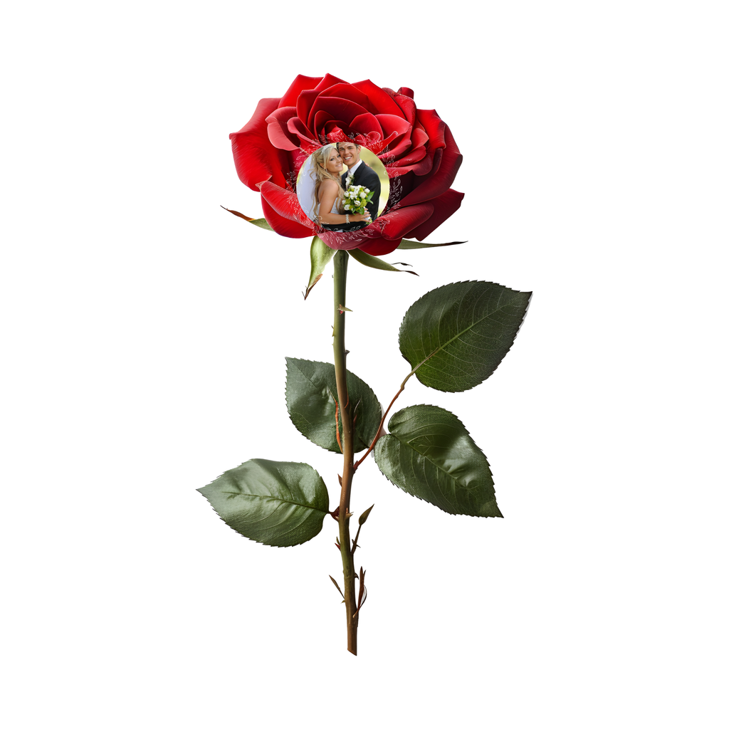 Personalized Preserved Rose with Photo & Message