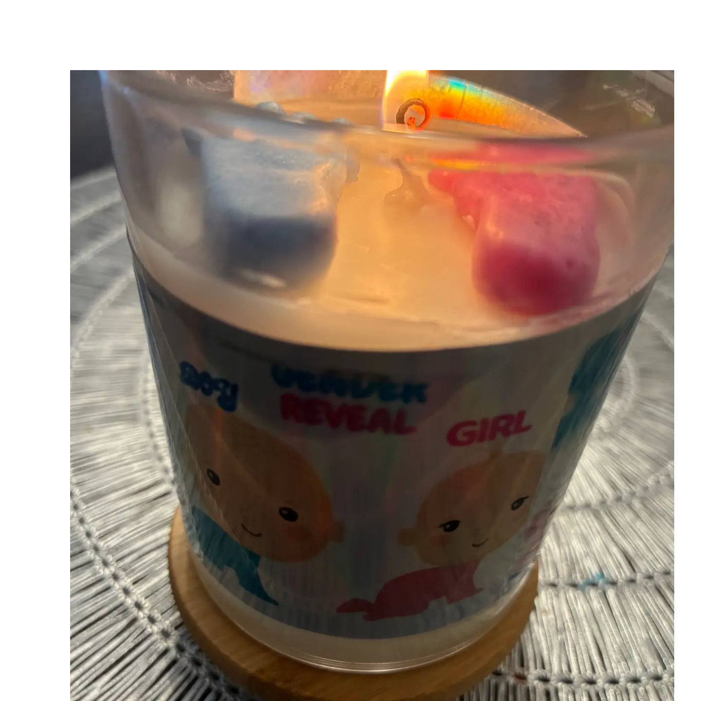 Gender Reveal Candle