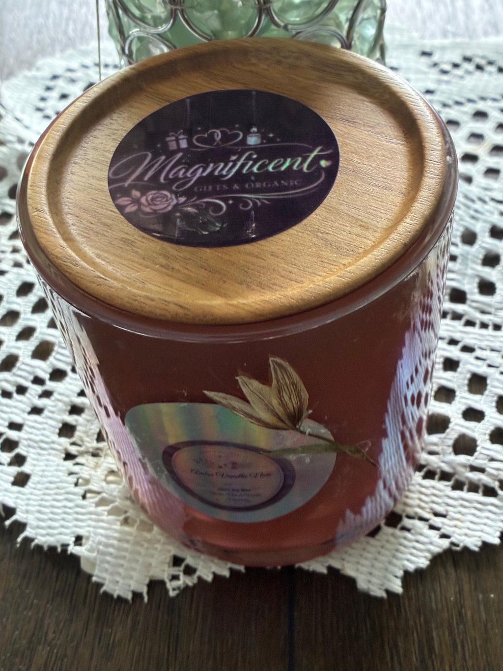Saffron Amber Noir 100% Soy  Candle