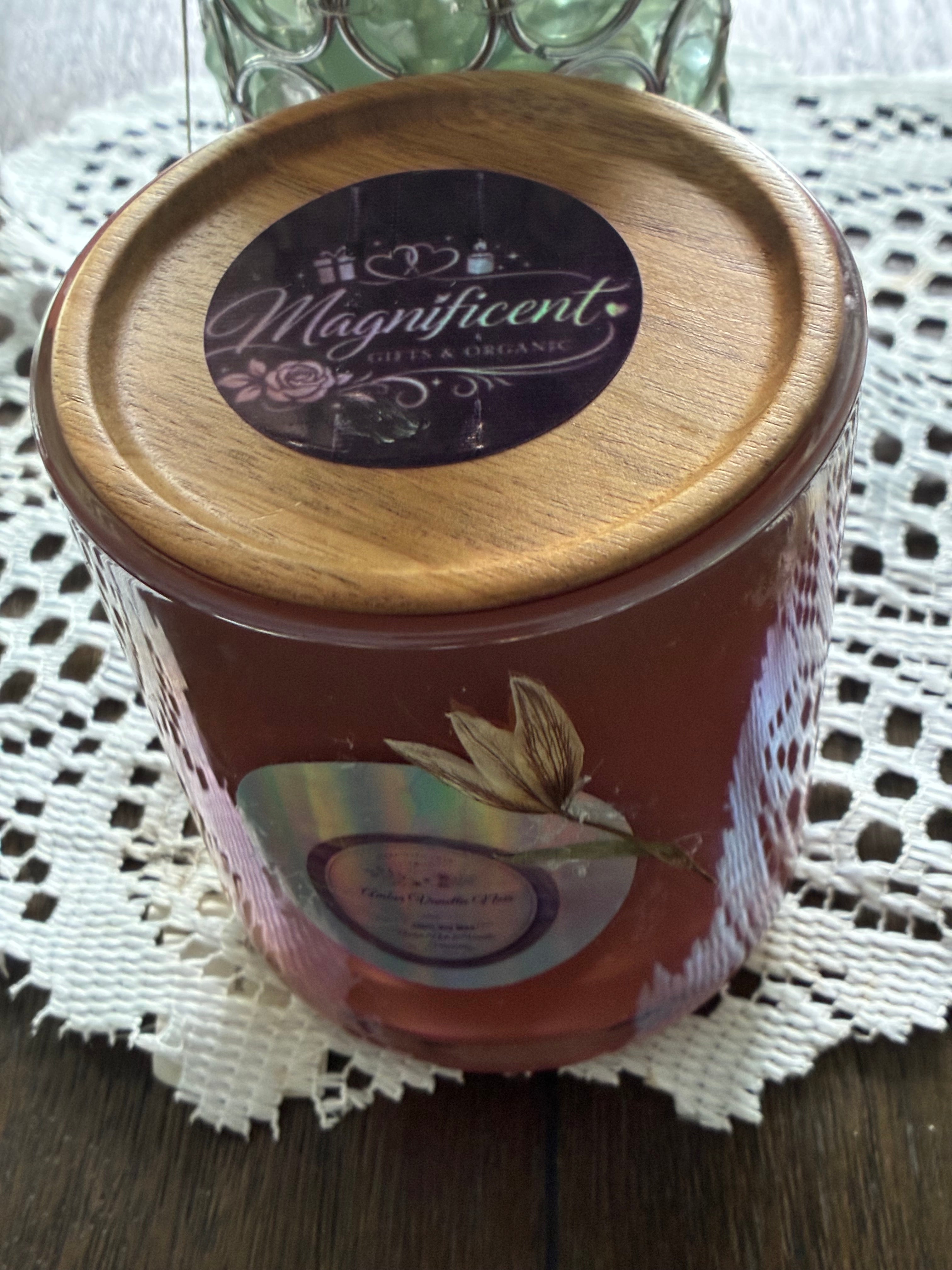 Saffron Amber Noir 100% Soy  Candle