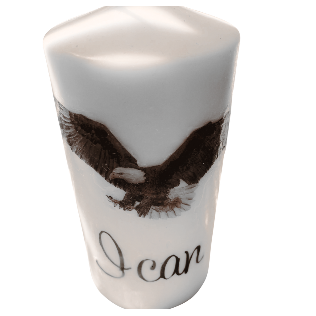 "I Can" Motivational Pillar Candle