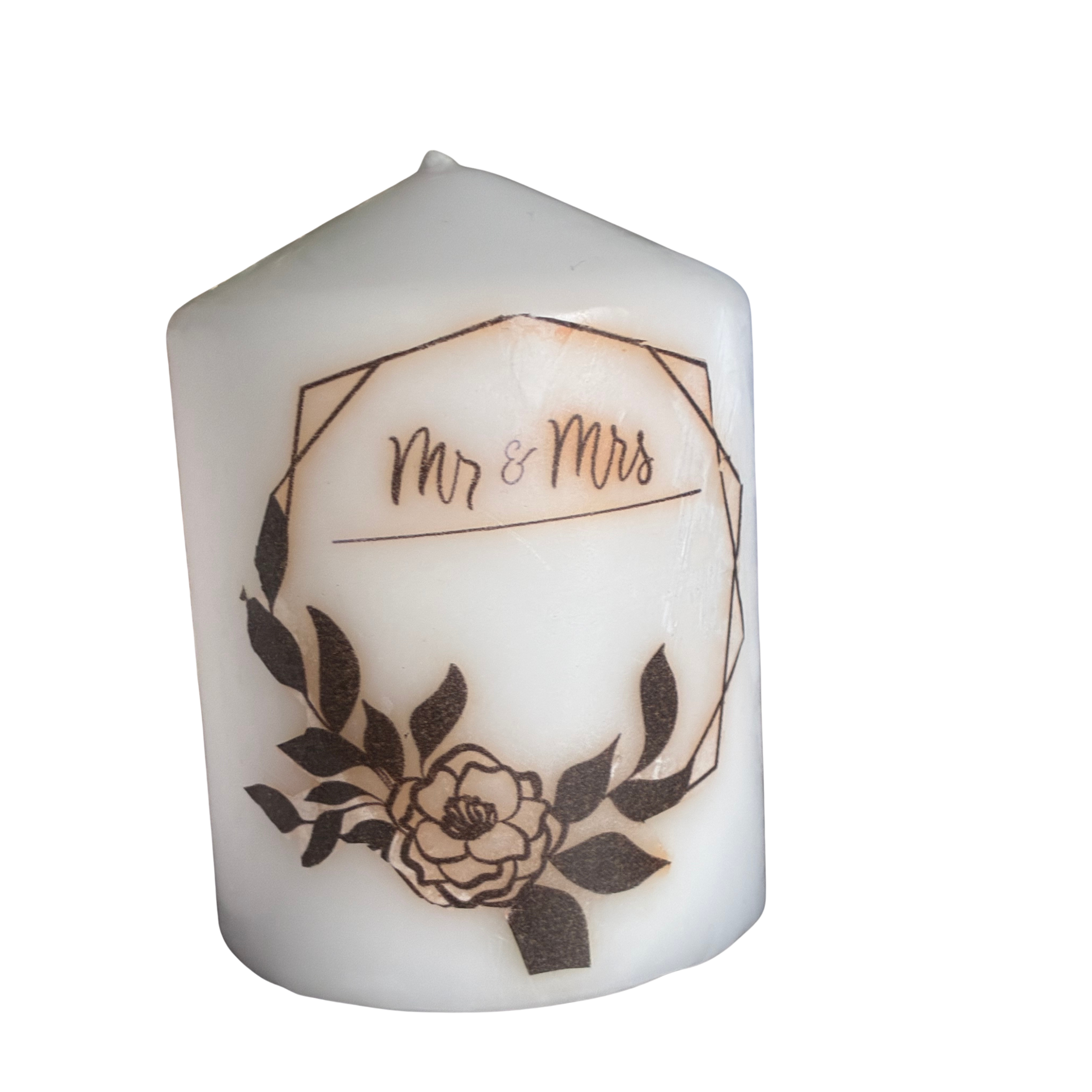 Small Unscented Pillar Candle